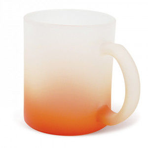  Cană (cană) din sticlă cu fund colorat. Photo 3